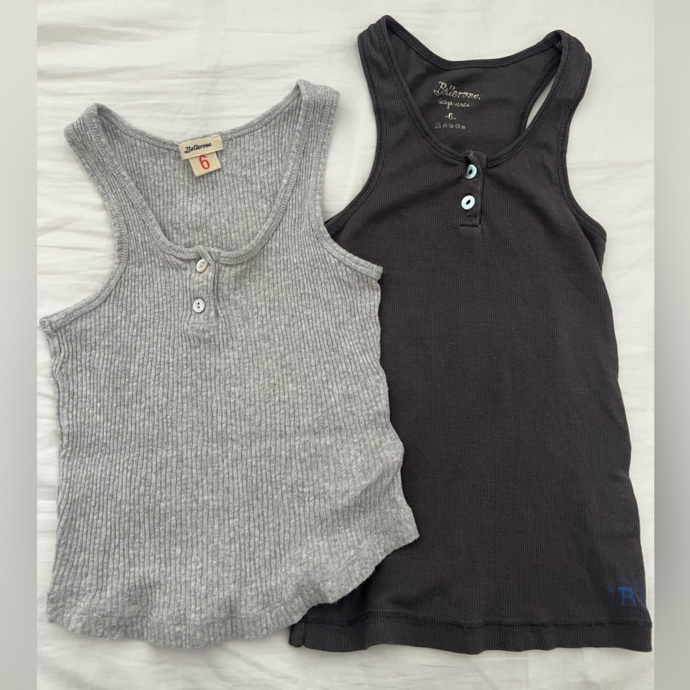 Bellerose Gray Kids Tank Tops